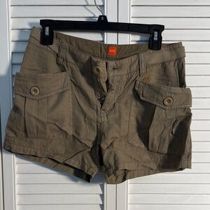 Boss Women's Khaki Cargo Shorts
